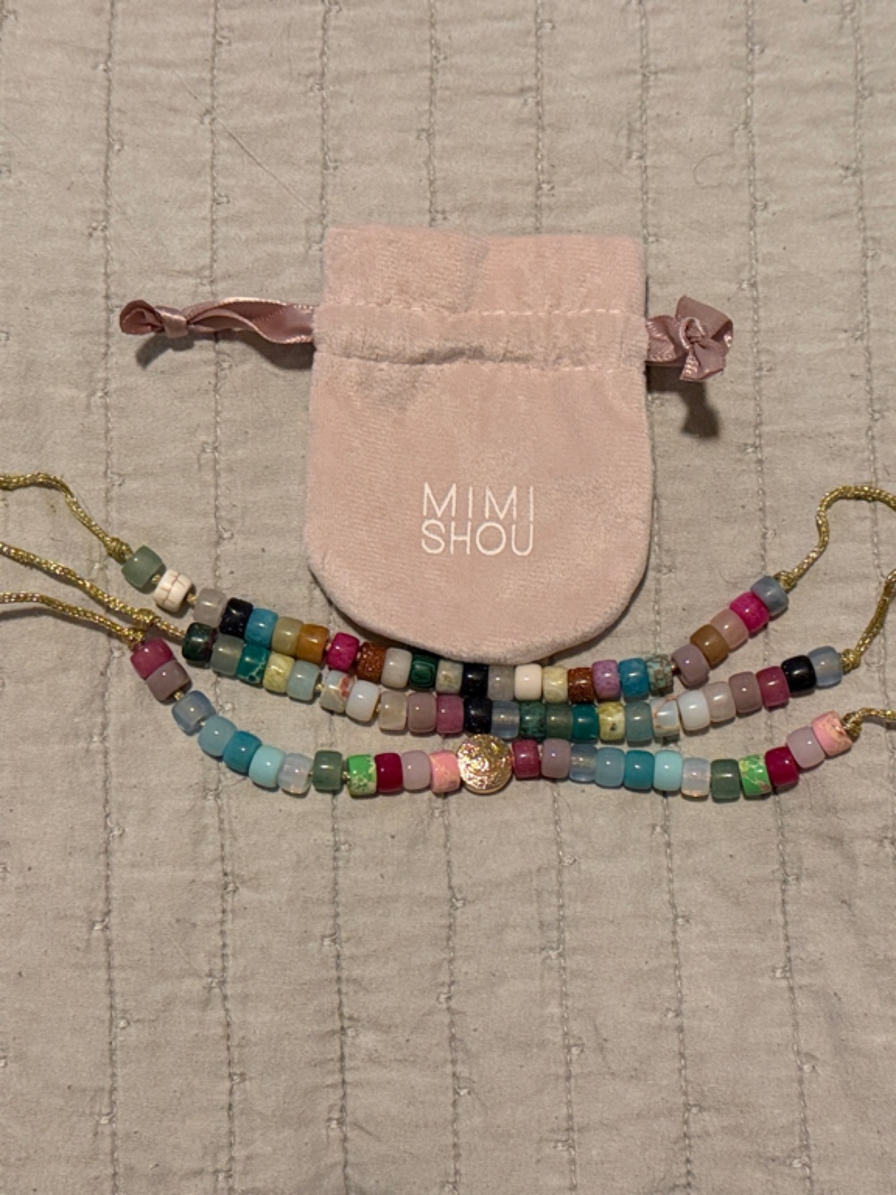 Multi-Color Beaded Bracelet Set - Pastel Mix